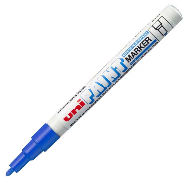 Pincel marcador permanente azul - PX-21 - Uni-Paint