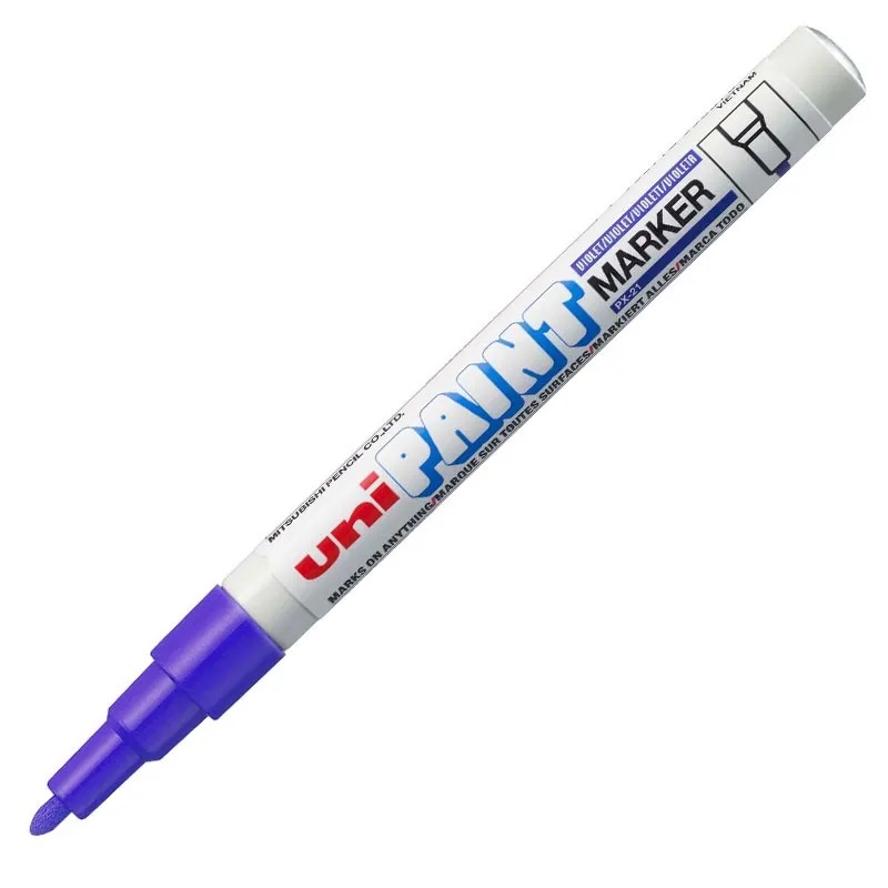 Pincel marcador permanente violeta - PX-21 - Uni-Paint