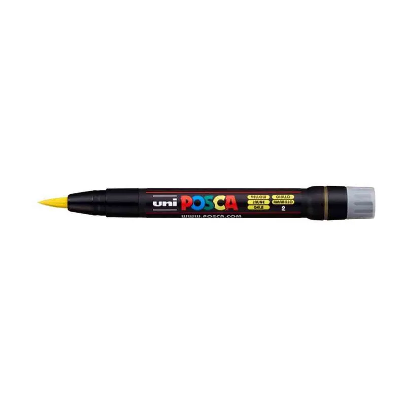 Caneta Posca Brush PCF-350 Yellow