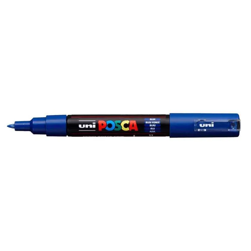 Caneta Uni-ball Posca Pc-1m Fina - Azul