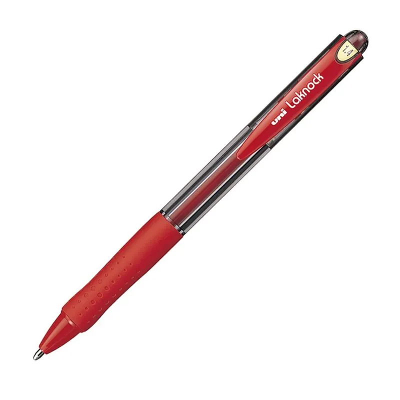 Caneta Esferografica Uni-ball Laknock 1.4mm Vermelha