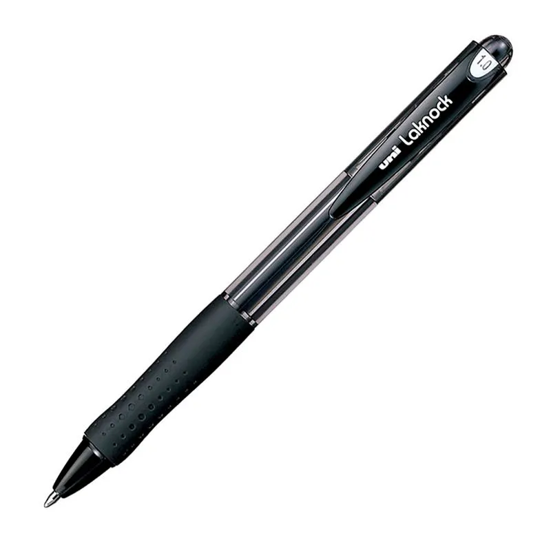 Caneta Esferografica Uni-ball Laknock 1.4mm Preta