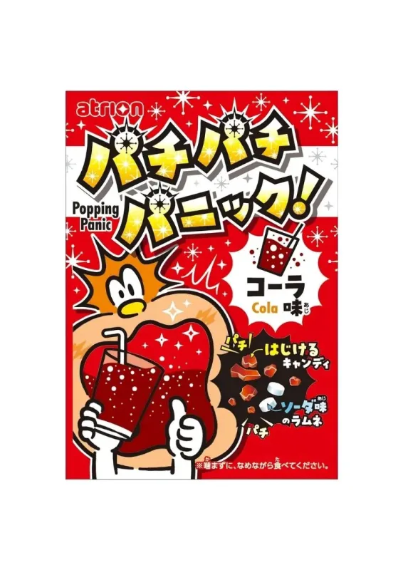 ATRION PACHIPACHI PANIC COCA 5g - Balas efervescentes com sabor de cola. Origem: Japão