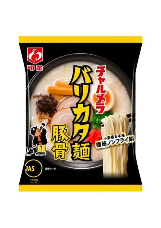 MYOJO CHARMELLA TONKOTSU LAMEN 82g - Macarrão instantâneo com tempero sabor carne suína. Origem: Japão