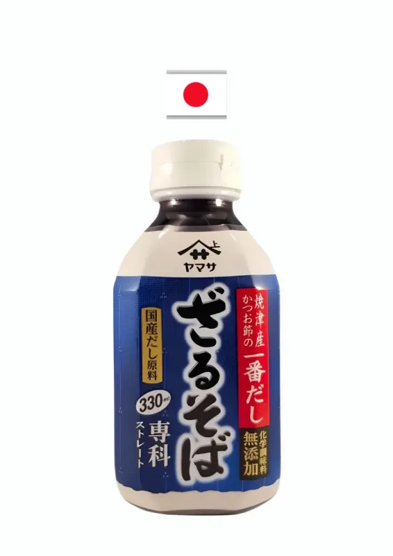 YAMASA ZARUSOBA SENKA 330ml - Molho pronto para macarrão soba. Origem: Japão
