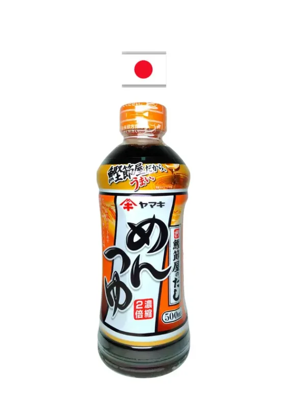 YAMAKI MEN TSUYU 500ml - Molho pronto para macarrão. Origem: Japão