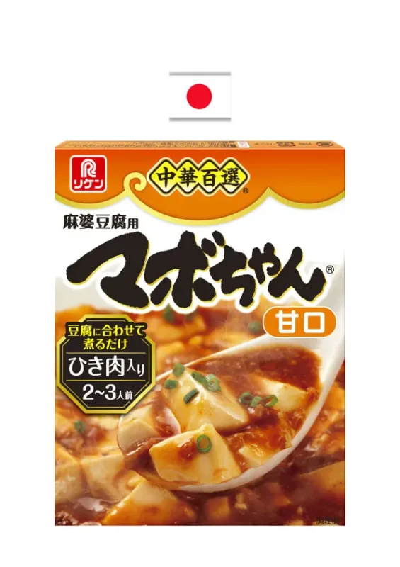 RIKEN MABOCHAN AMAKUCHI 100g - Molho para tofu com sabor de carne de porco, picância suave. Origem: Japão