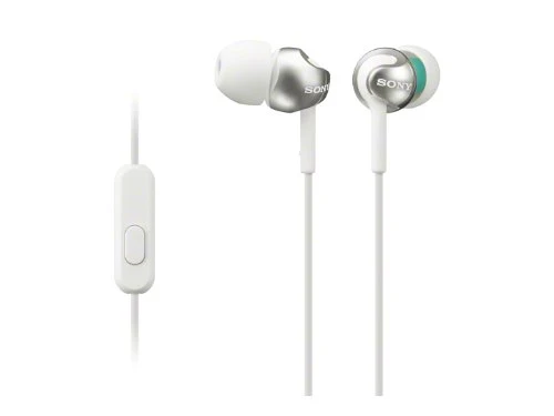 SONY MDR-EX110AP In-Ear Headphones with Remote / Mic White NEW from Japan
