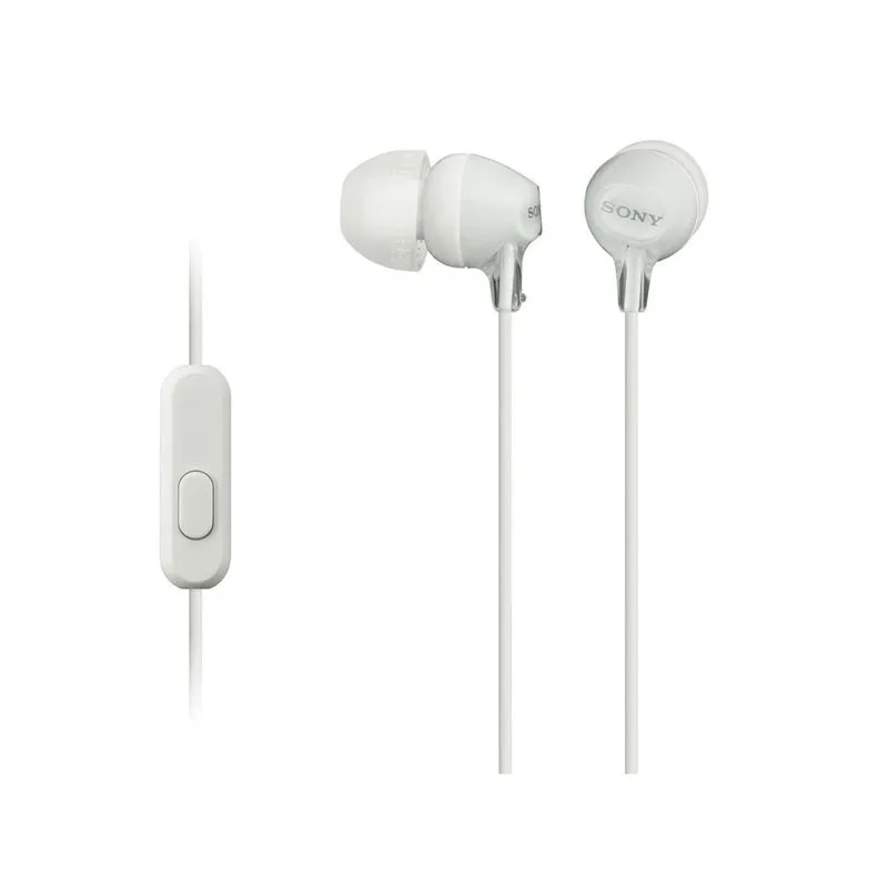 Fone de Ouvido Headphone Sony MDR-EX15AP/W Preto, Branco, Rosa e Azul