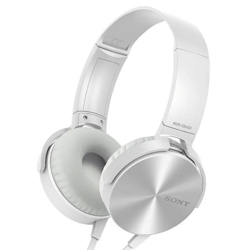 Fone de Ouvido (c/ mic) - 3,5mm - Sony - MDR-XB450AP EXTRA BASS - Branco