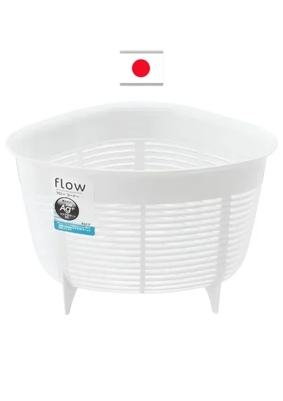 Cesta Organizadora Corner Branca 20x13.5x13.5cm 0650 Inomata Japão