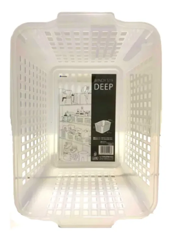 Cesta Organizadora Branca 27.1x18x9x15cm Inomata Japão
