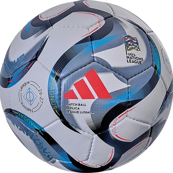 アディダス adidas ネーションズリーグ ２６−２７ リーグ ルシアーダ ４号球 ADF461NL サッカーボール 公式試合球モデル JFA検定球 4号