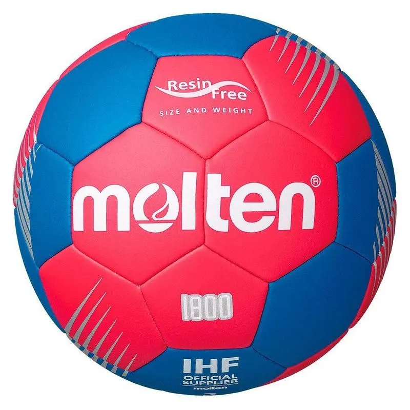 Bola Molten Handball Hf1800 Rb Ihf Approved Sem Resina H2 Tamanho H1
