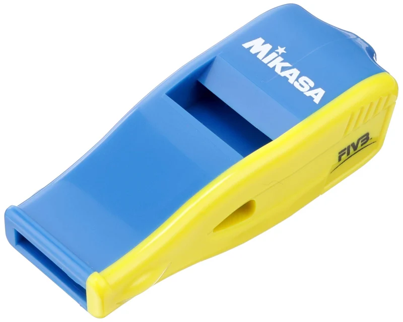 Mikasa Japan Volleyball Referee Whistle Beat Master Blue Yellow ABS 1987 NEW
