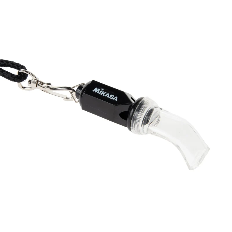 Mikasa Volleyball Referee Hexagon Sports Whistle Black WH5 with Strap 1979 NEW