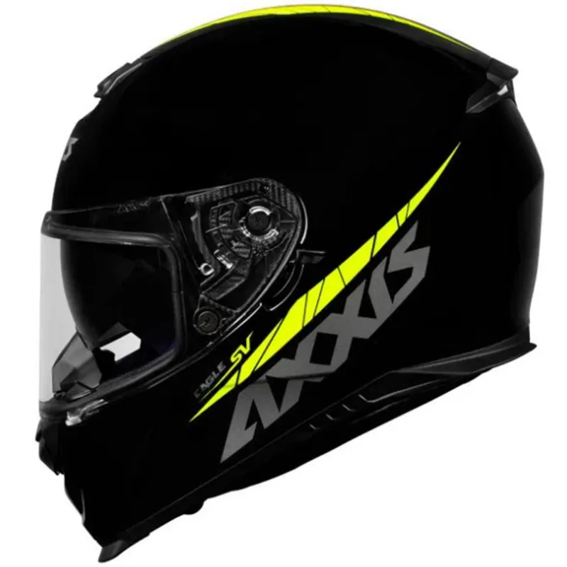 Capacete Axxis Eagle SV Preto Amarelo 60