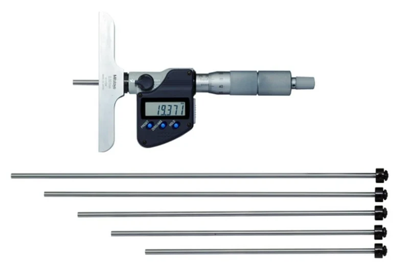 Mitutoyo Depth Micrometer 329-250-30 DMC100-150MX Interchangeable Rod 0-150mm