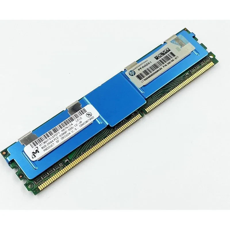 MEMORIA 8GB HP DELL INTEL SUN 2RX4 PC2 5300F MT36HTS1G72FY
