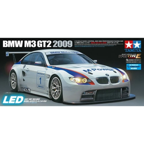 TAMIYA 1/10 M3 GT2 2009 (TT-01E) Incl. LED Light Unit