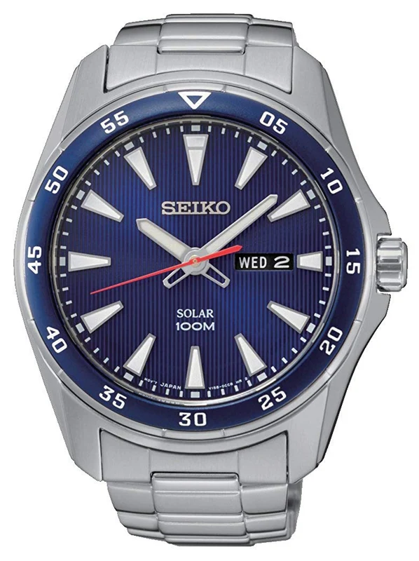 Seiko Mens Solar Powered Watch SNE391P1