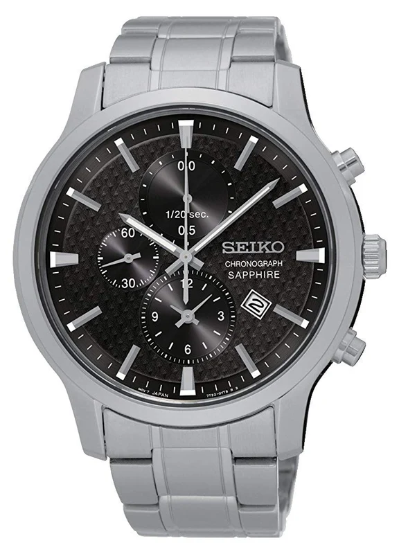 Seiko Men's Analogue Quartz Chronograph Watch with Stainless Steel Bracelet SNDG67P1