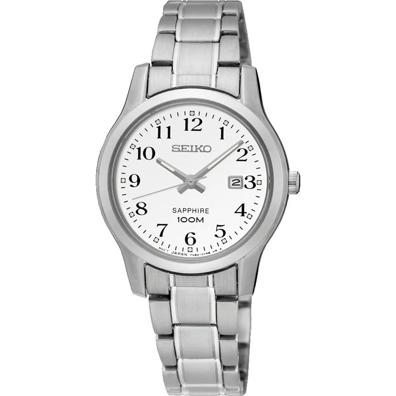 Seiko Women's White Dial Sapphire Glass Watch SXDG89P1
