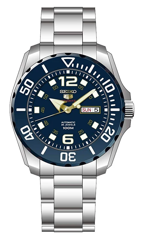 Seiko 5 Sports Men's Automatic Watch with Stainless Steel Strap SRPB37K1