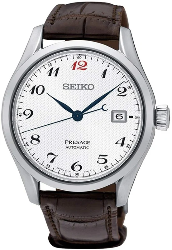 Seiko Presage Mens Automatic Watch with Leather Strap SPB067J1