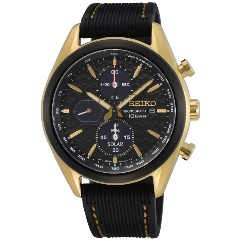Relógio Seiko Eco-Drive Preto SSC804P1