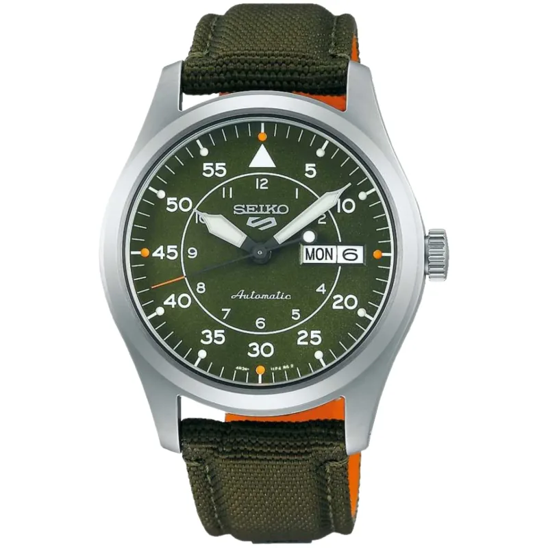 Relógio Seiko 5 Sports Flieger Automático Verde SRPH29K1