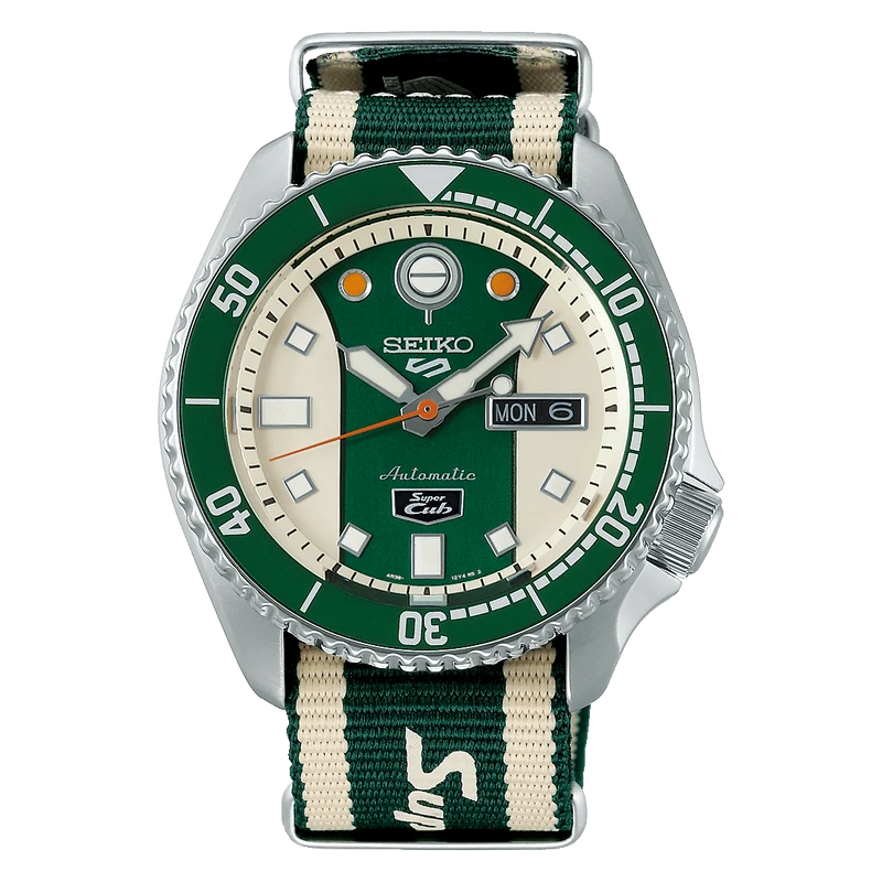 Seiko 5 Sports x Honda Super Cub Limited Edition Watch SRPJ49K1