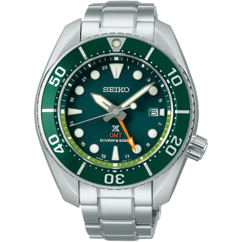 Relógio Seiko Seascape Gmt Diver Solar Verde SFK003J1