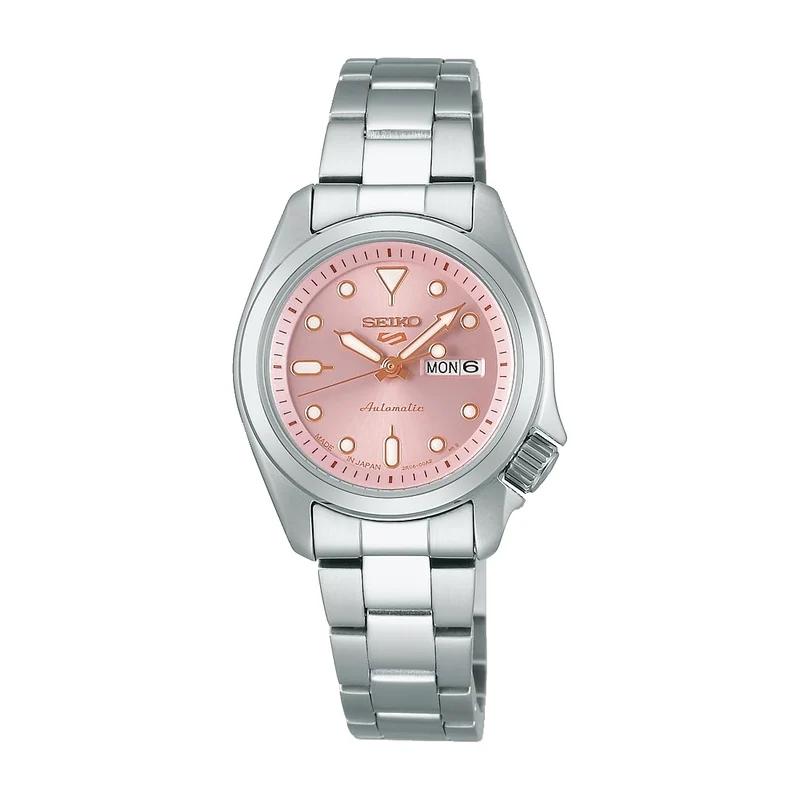 Seiko 5 SPORTS SRRA003 Mechanical Automatic Women Watch Kanji Calendar Pink NEW