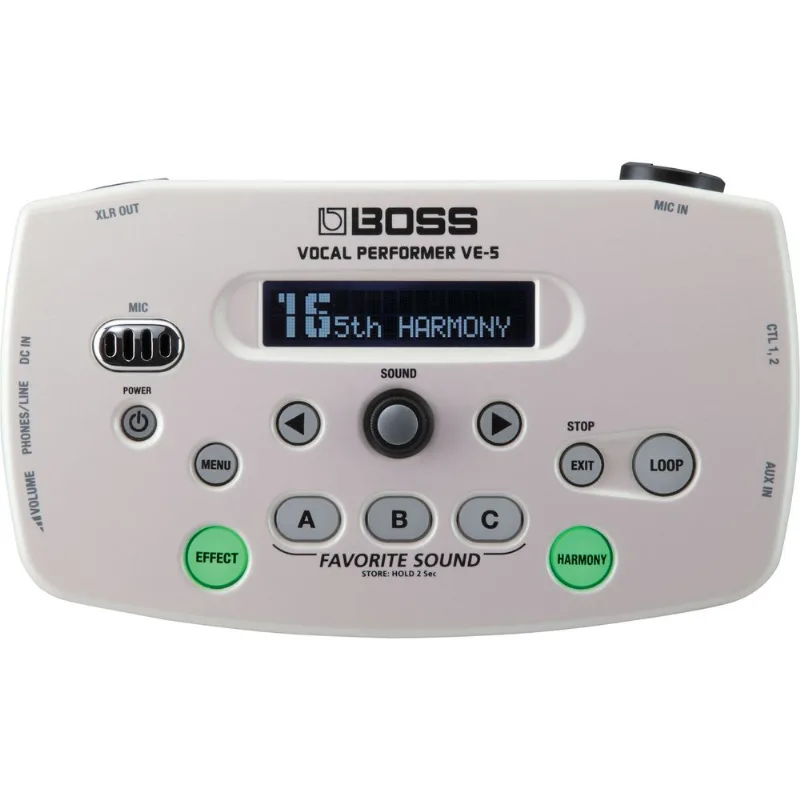 Processador Vocal BOSS VE-5 Vocal Performer - Branco VE-5-WH