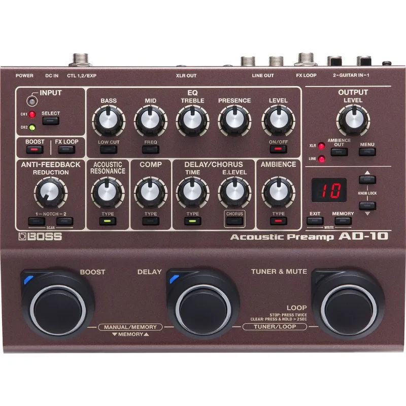 AD-10 | Pré-amplificador de violão AD-10