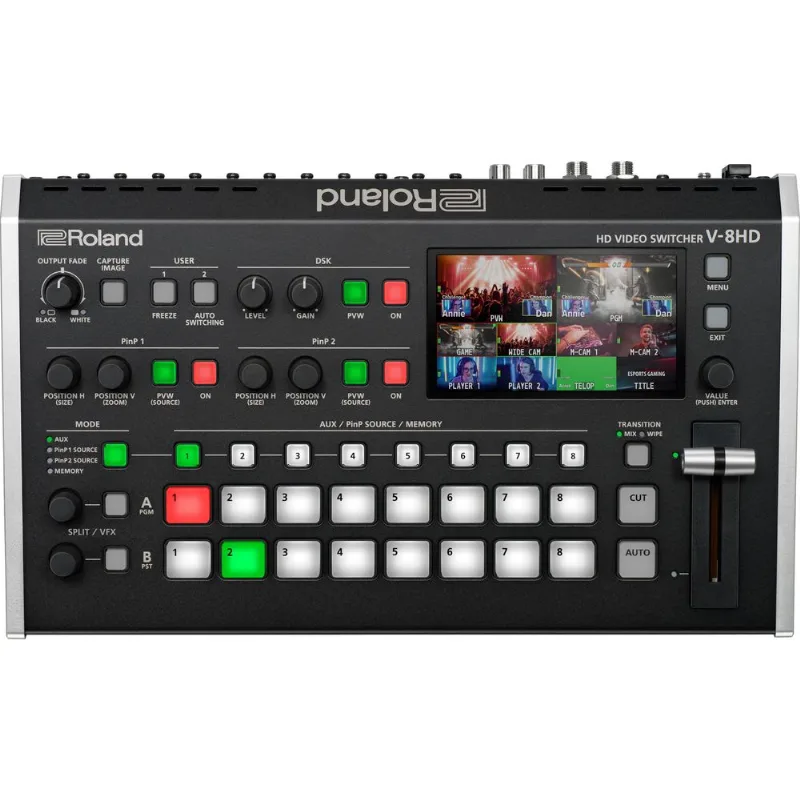 V-8HD | Switcher de Vídeo HD com 8 canais V-8HD
