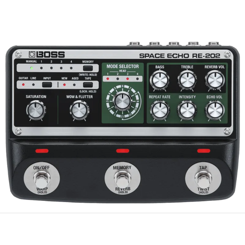 BOSS RE-202 | Pedal de delay e reverb Space Echo RE-202