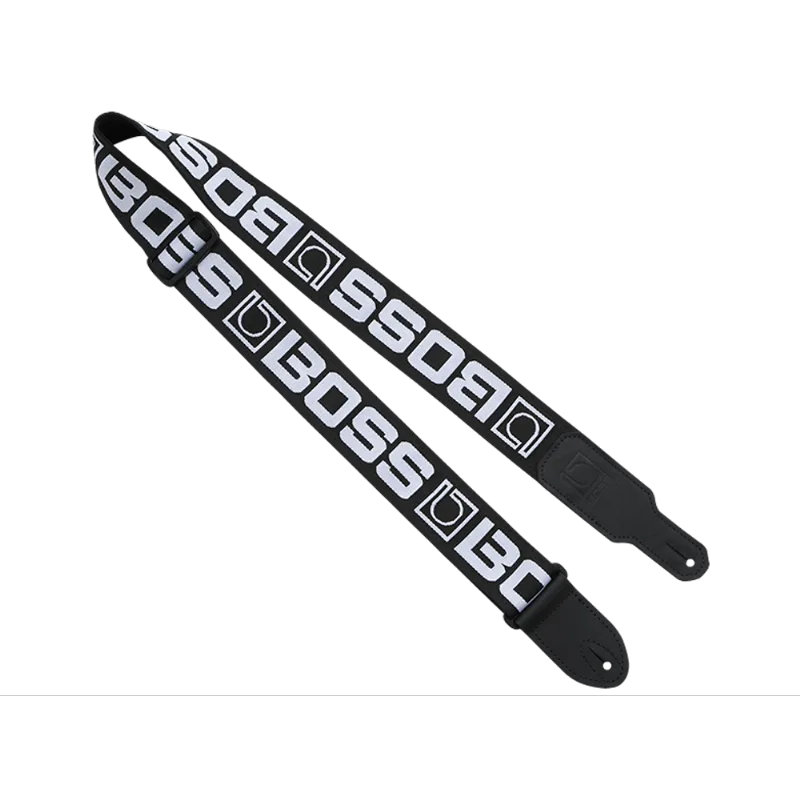 BOSS BSM-20-BW | Correia para instrumento com logo da BOSS do tipo monograma BSM-20-BW
