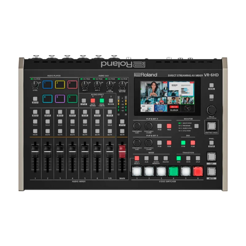 VR-6HD Mixer A/V com Streaming Direto VR-6HD