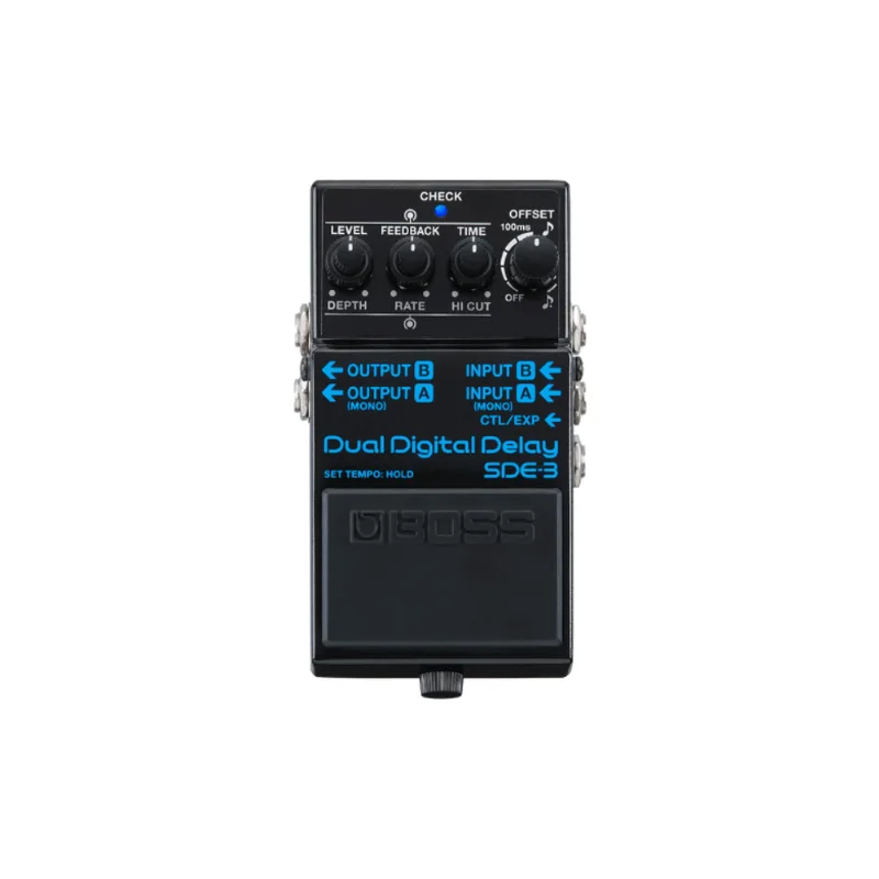 BOSS SDE-3 Dual Digital Delay | Pedal de Dual Delay Estéreo com Modulação SDE-3