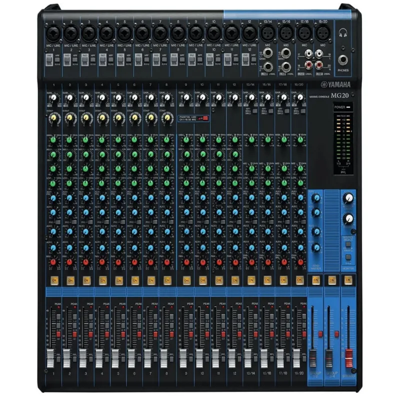 Mesa de Som 20 Canais Yamaha Mg20