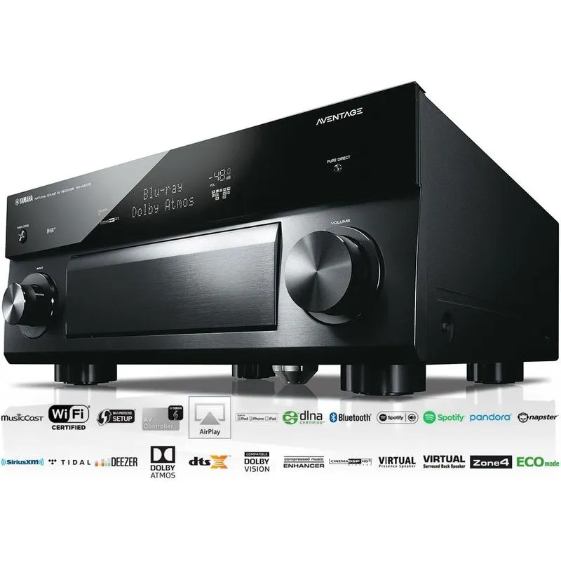 Receiver Yamaha Rx-a3070 Aventage 9.2ch Wifi Musiccast Spotify Airplay Zona2/3 Bt 4k Ultrahd Bivolt