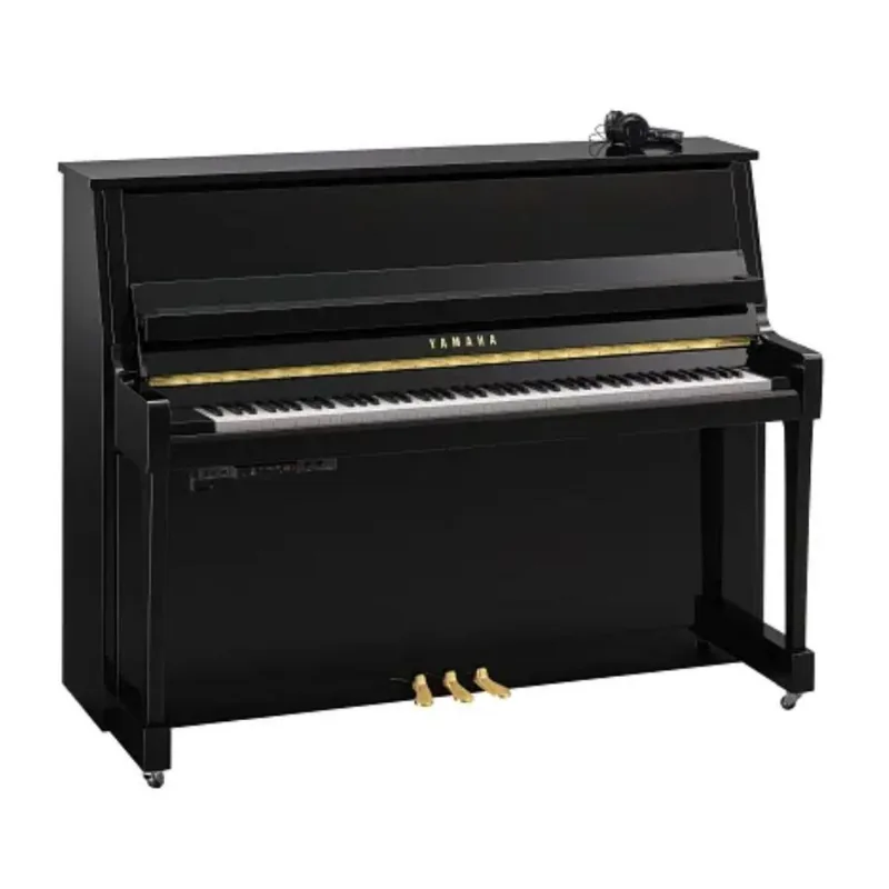 Piano Acústico Vertical B20 SC3 PE SILENT Preto Polido