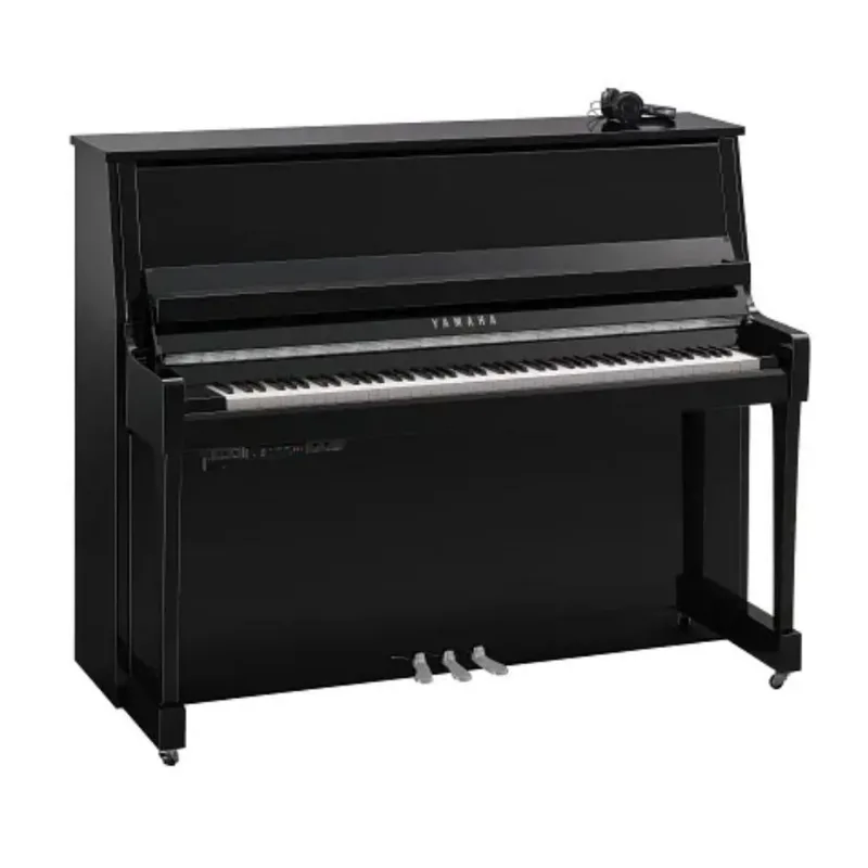 Piano Acústico Vertical Yamaha Silent B30 SC3 PEC Cor Preto Polido Cromado