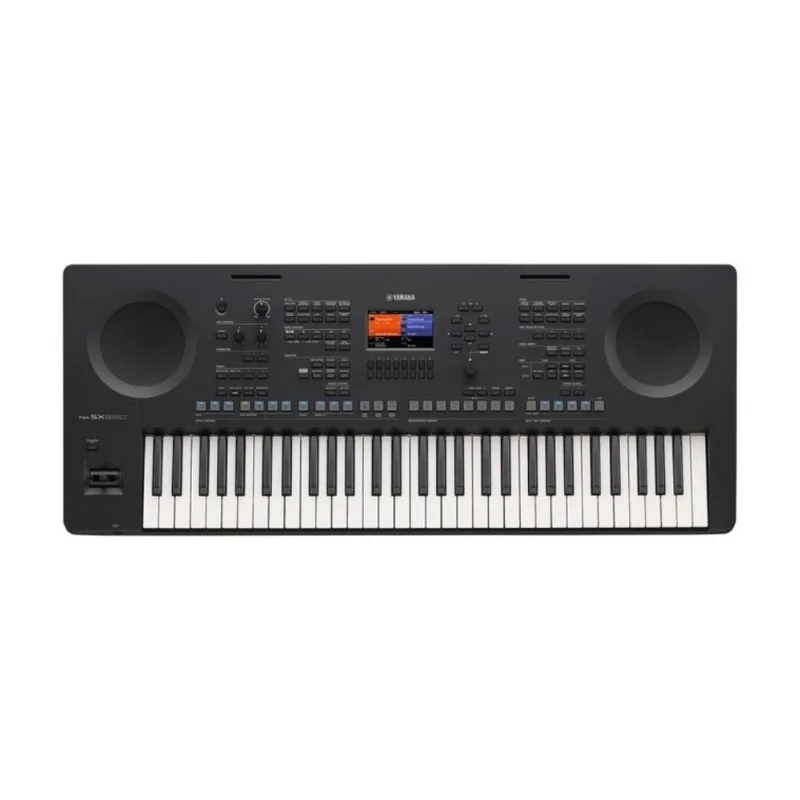 Teclado Yamaha PSR SX620 Arranjador Com Fonte e Porta Partitura