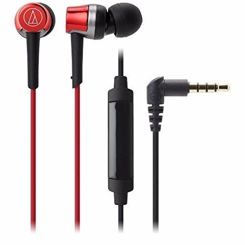 audio-technica ATH-CKR30iS Red In-Ear Headphones for Smartphone NEW from Japan