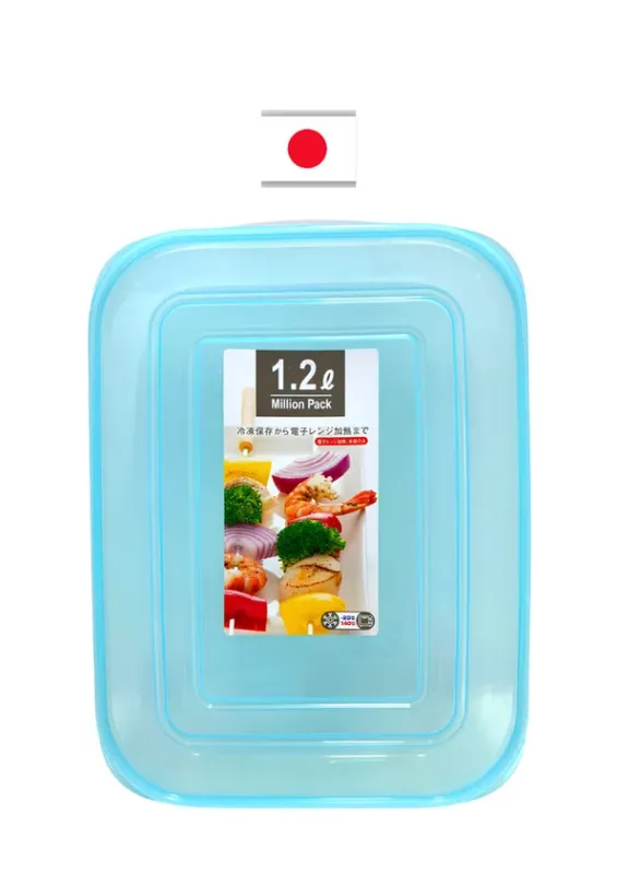 Pote Para Alimentos Azul 1.2L No.294 Million Yamada Japão