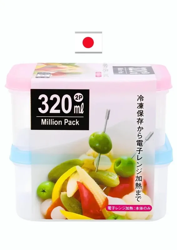 YAMADA N.3516 POTE 2P 320ml MILLION - Pote para armazenar alimentos. Origem: Japão