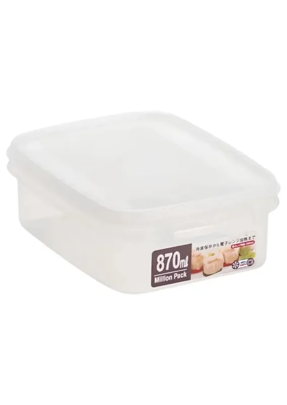 YAMADA MILLION POTE 870 ml No.522 BRANCO - Pote para alimentos. Origem: Japão